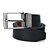 Cinto Masculino Dupla Face, Fivela Giratoria Couro Legitimo, Cor Preto e Caramelo, Ref: A010 - Imagem 3